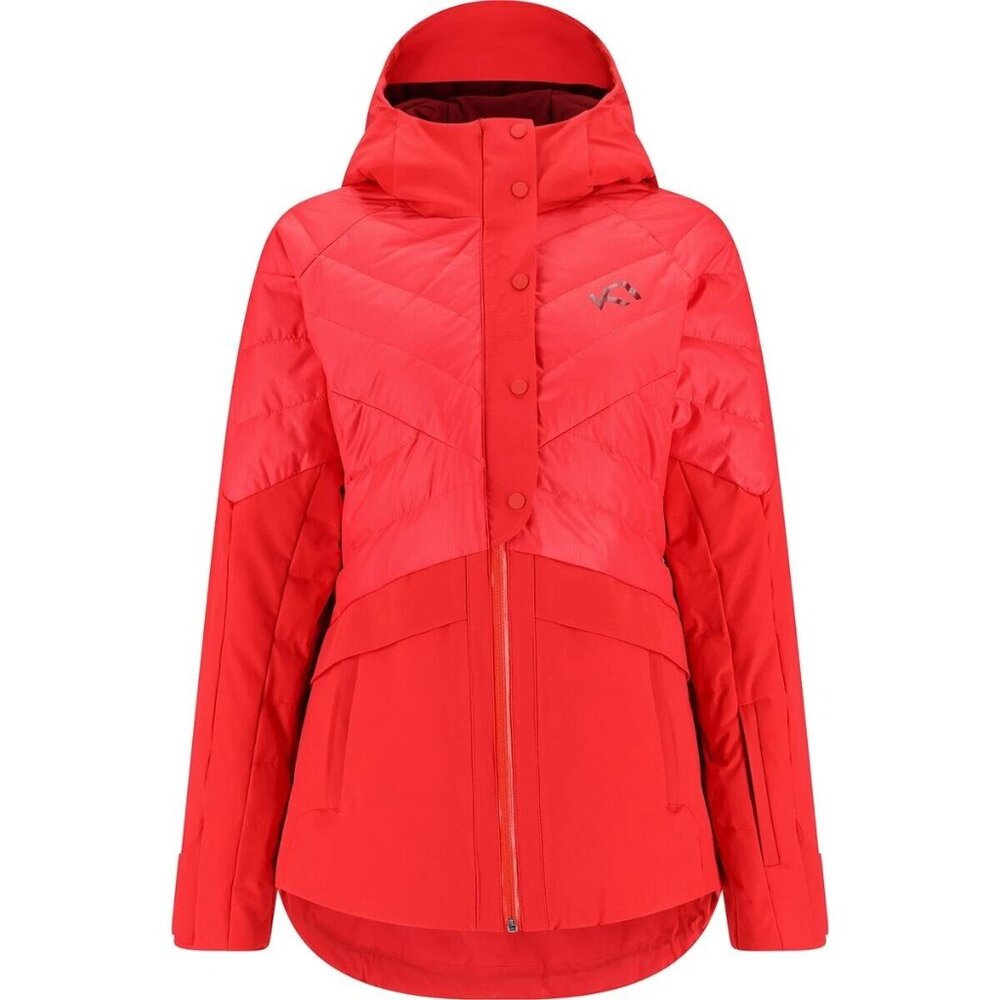 KARI TRAA SKI JACKET RAGNHILD DOWN CORAL WOMENS MEDIUM